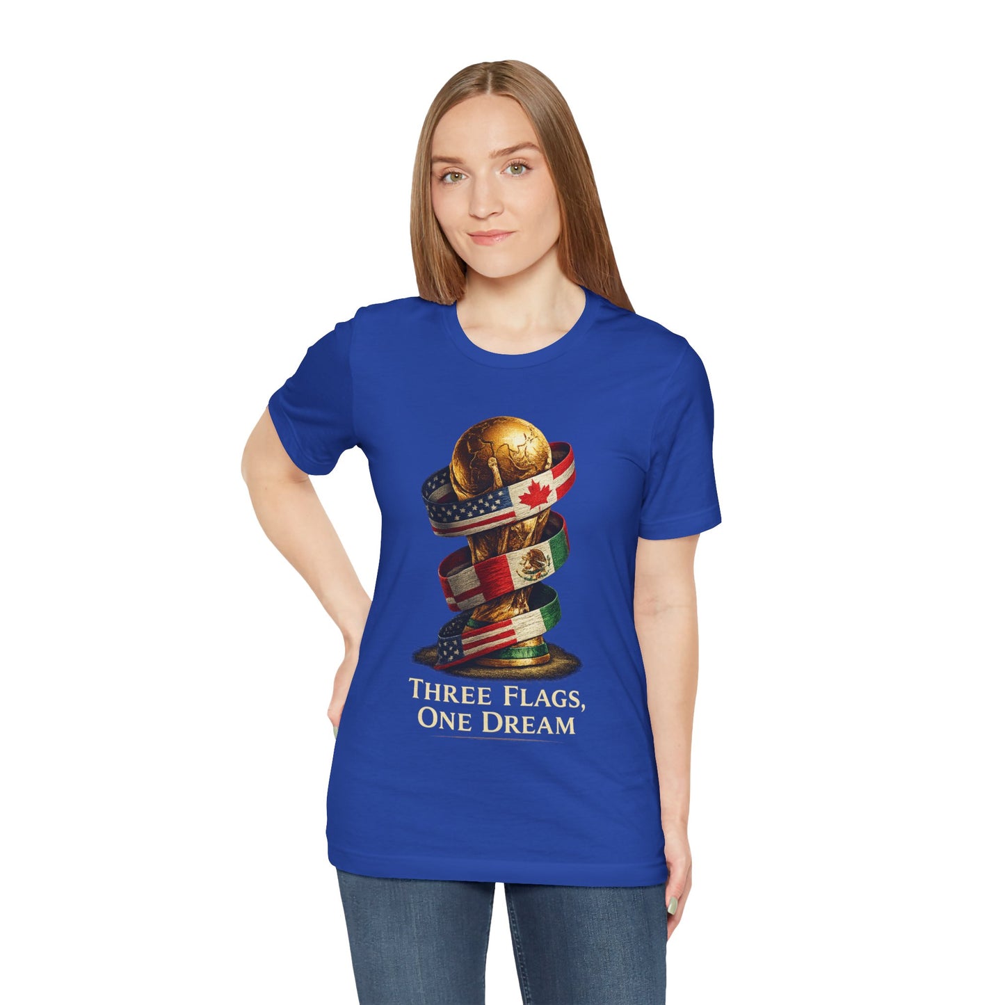 World Cup 2026 Three Flags One Dream (Unisex T-Shirt)