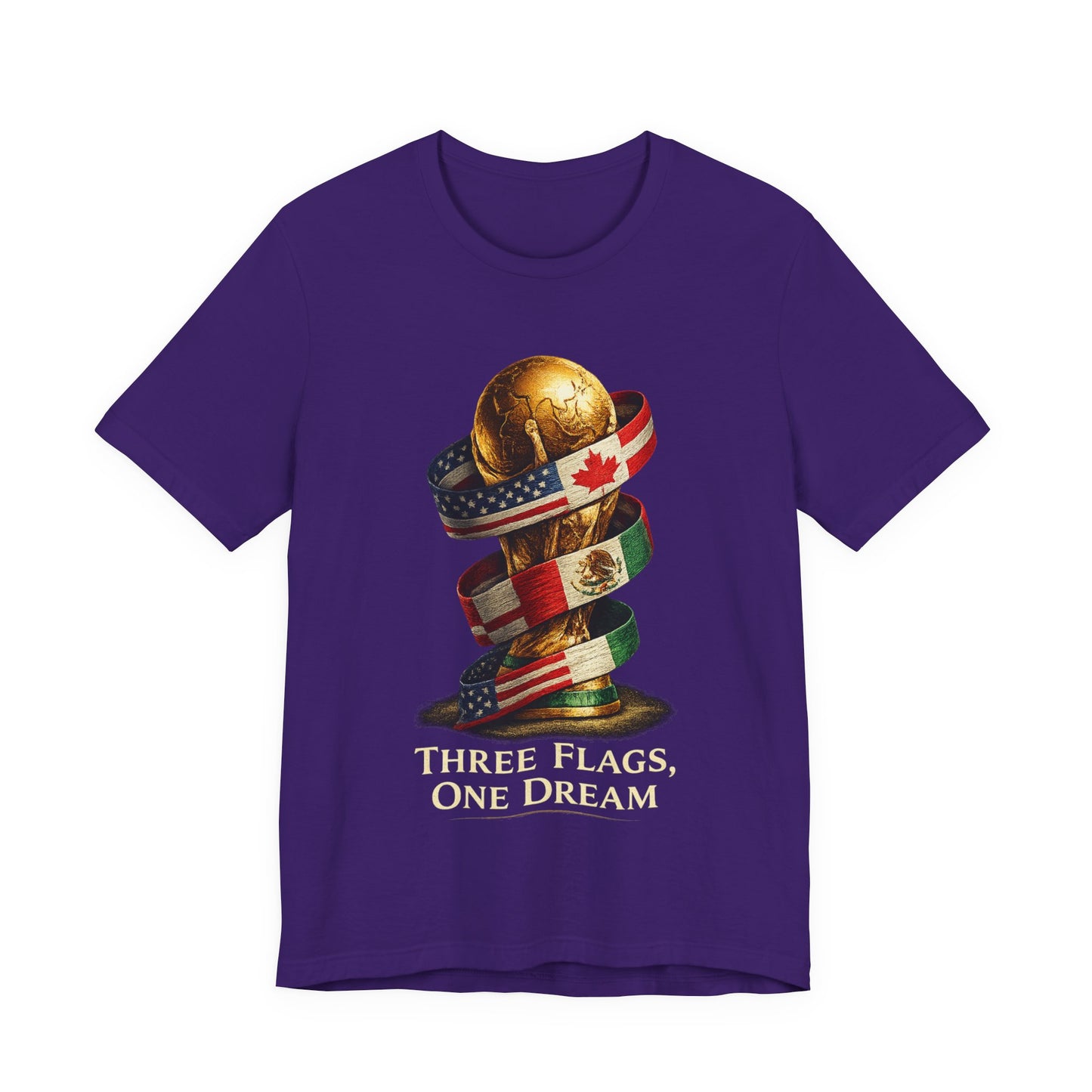 World Cup 2026 Three Flags One Dream  (Unisex T-Shirt)