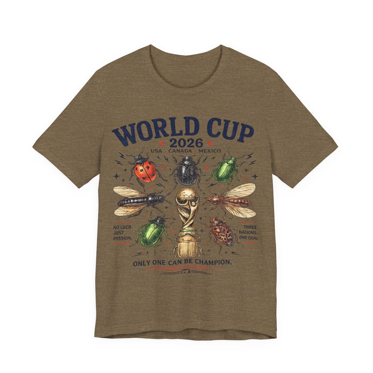 "Only One Can Be Champion" World Cup 2026 Beetles Trophy (Unisex T-Shirt)⚽🏆🐞