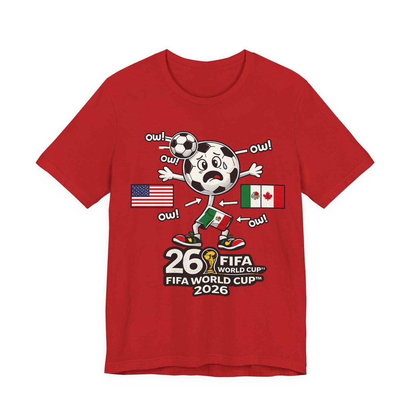 World Cup 2026 Ow Ow Soccer Ball Funny (Unisex T-Shirt)