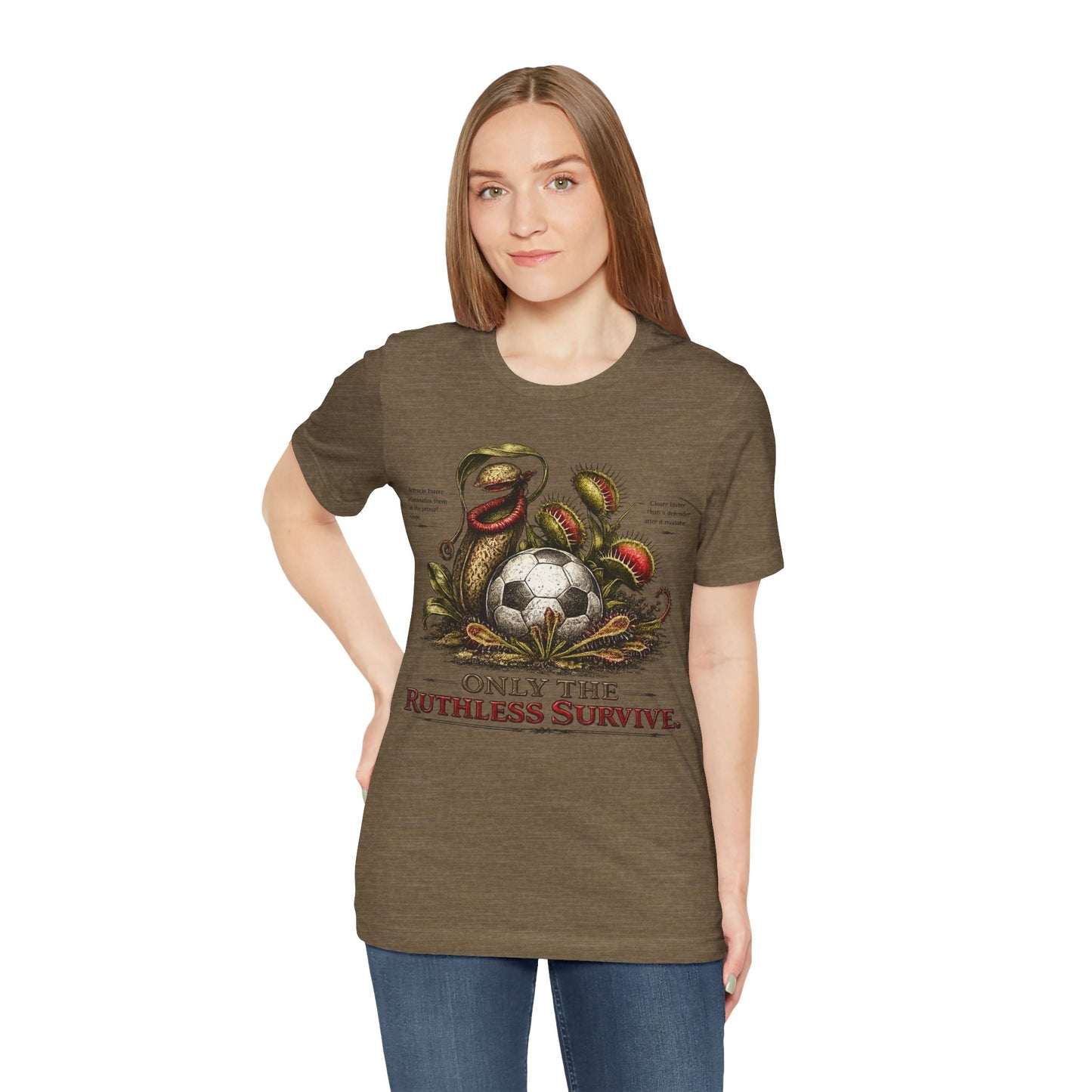 "Only The Ruthless Survive" World Cup Carnivorous Plants Soccer ( Unisex T-Shirt)🌱⚽🦷