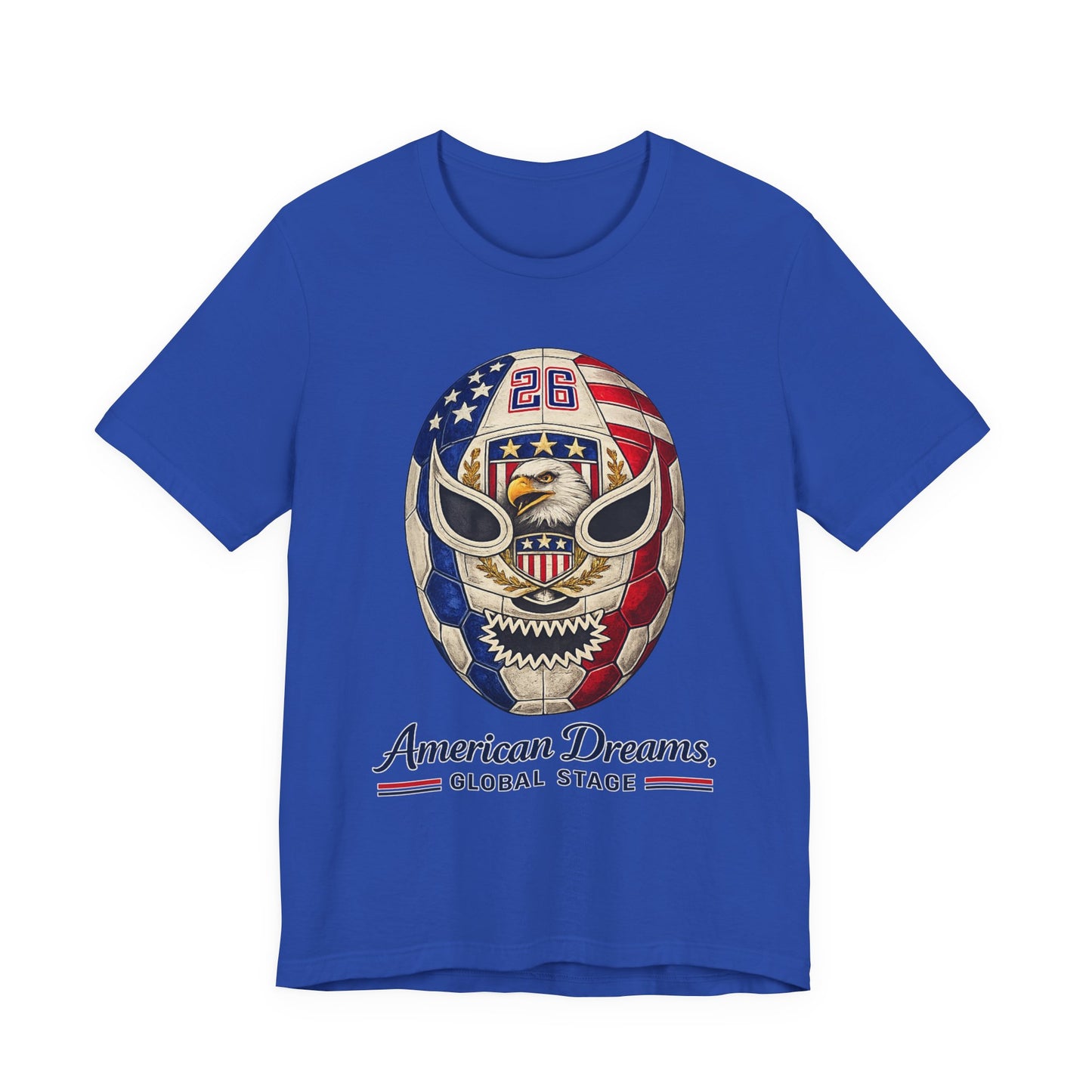 Patriotic Flag Mask Graphic (Unisex T-Shirt)