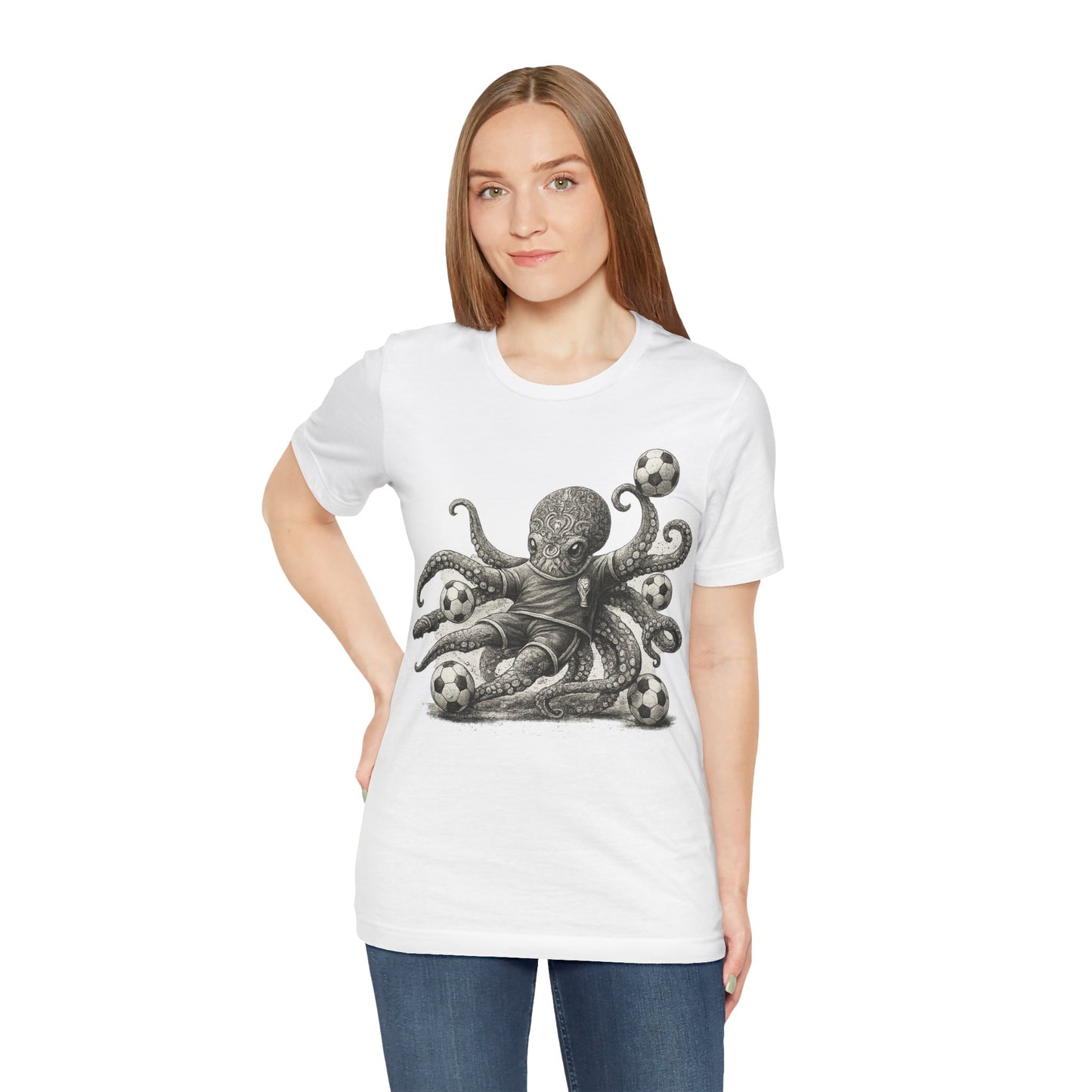 Octopus Soccer Player (Unisex T-Shirt)