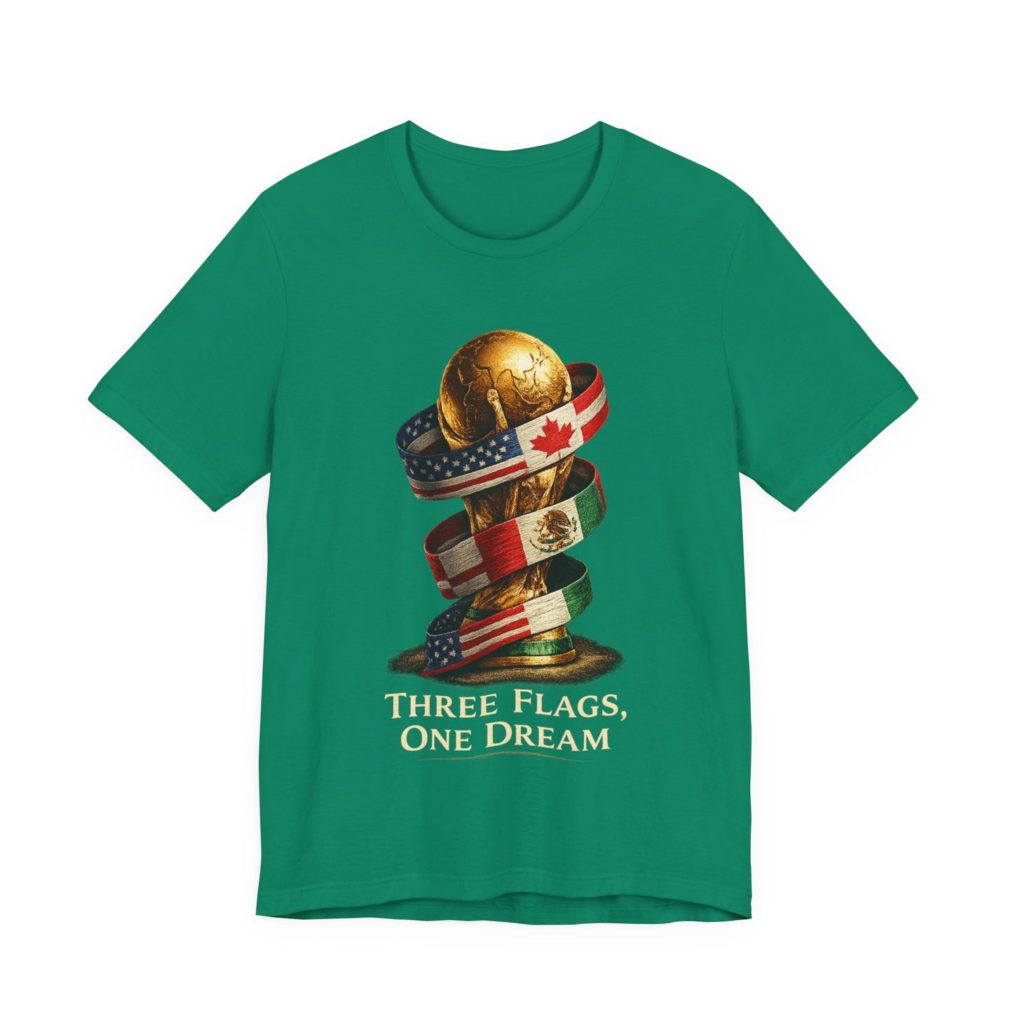 World Cup 2026 Three Flags One Dream  (Unisex T-Shirt)