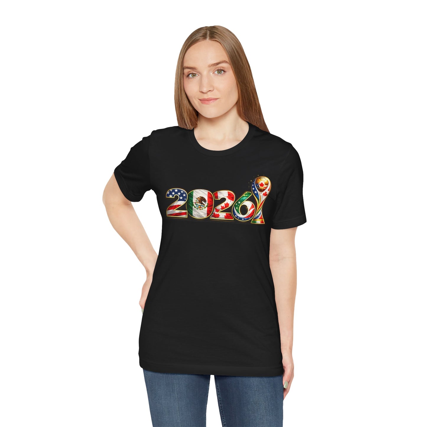 World Cup 2026 USA Mexico Canada Soccer (Unisex T-Shirt )