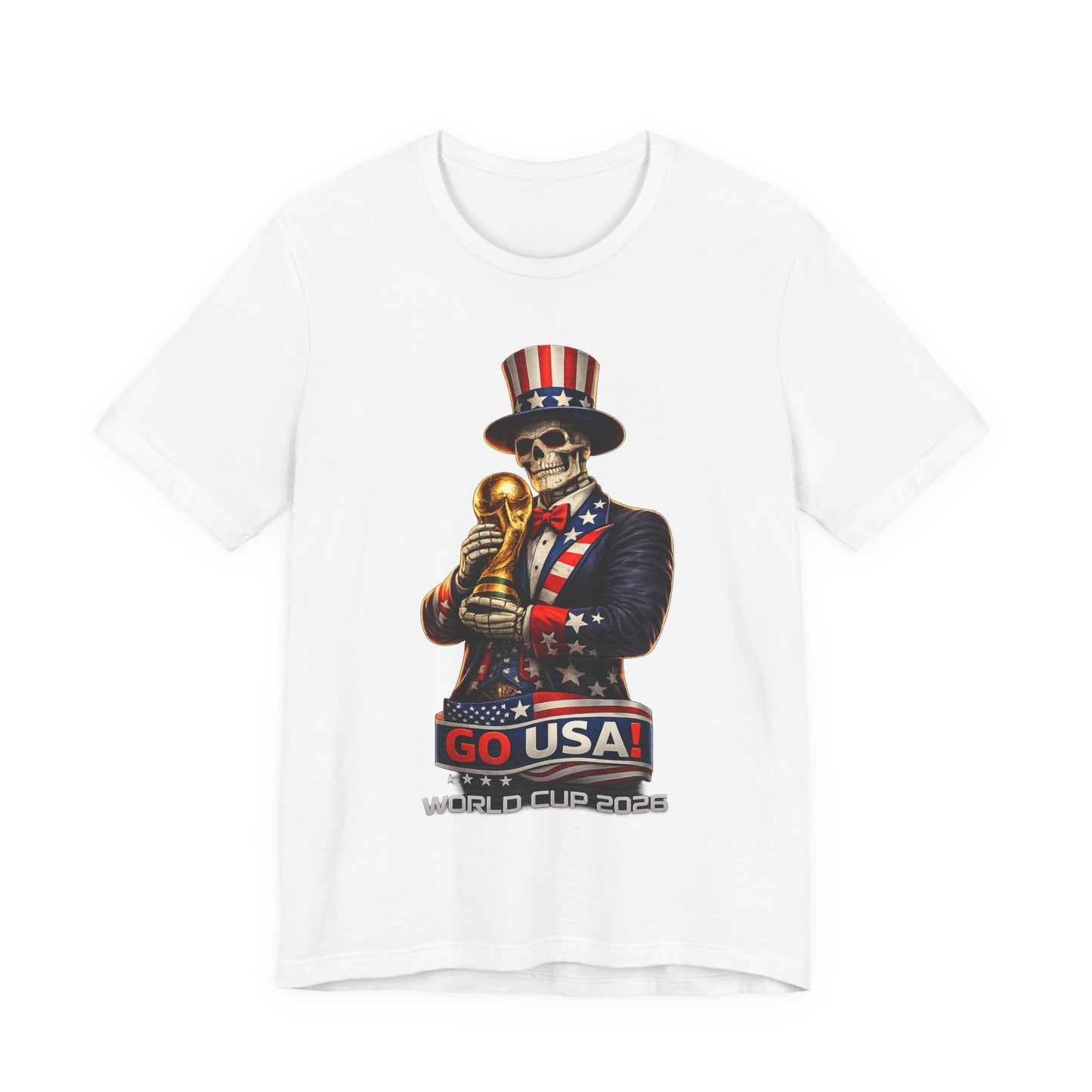 Uncle Sam Skeleton Shirt - Go USA (Unisex T-Shirt)
