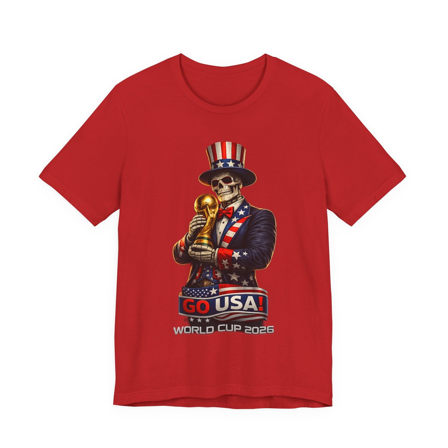 Uncle Sam Skeleton Shirt - Go USA (Unisex T-Shirt)