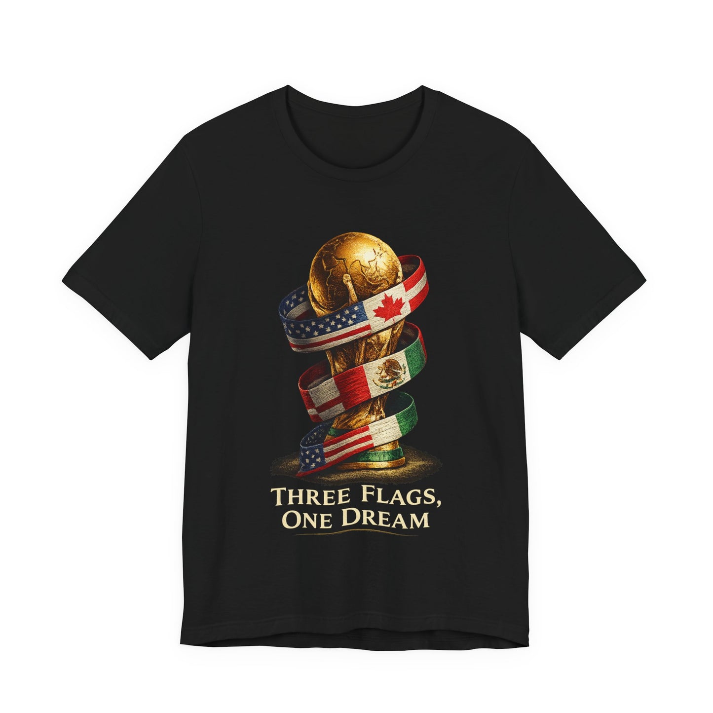 World Cup 2026 Three Flags One Dream  (Unisex T-Shirt)