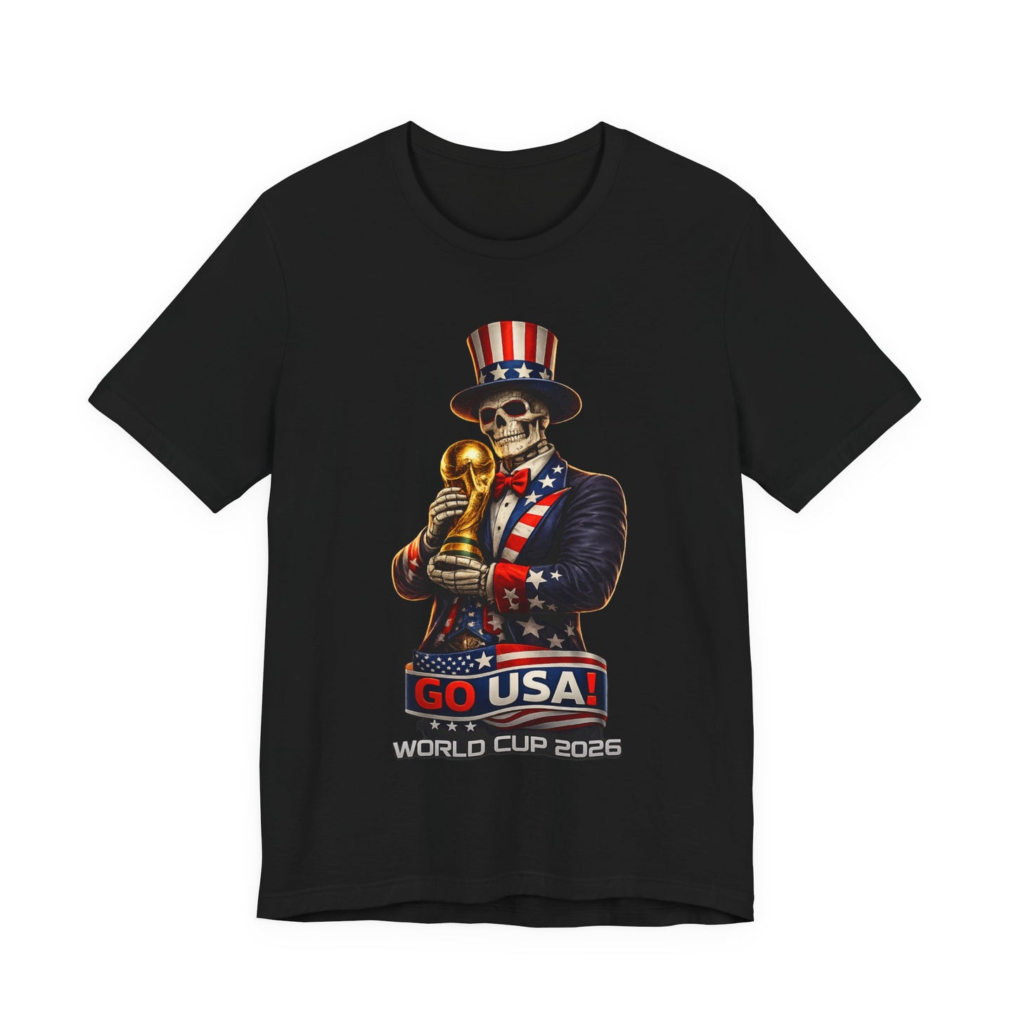 Uncle Sam Skeleton Shirt - Go USA (Unisex T-Shirt)