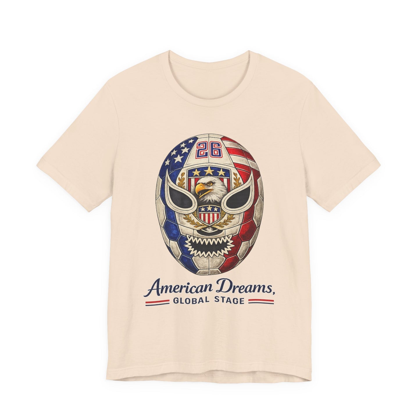 Patriotic Flag Mask Graphic (Unisex T-Shirt)