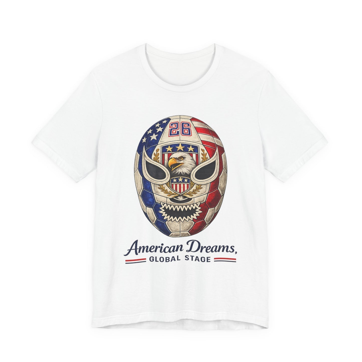 Patriotic Flag Mask Graphic (Unisex T-Shirt)