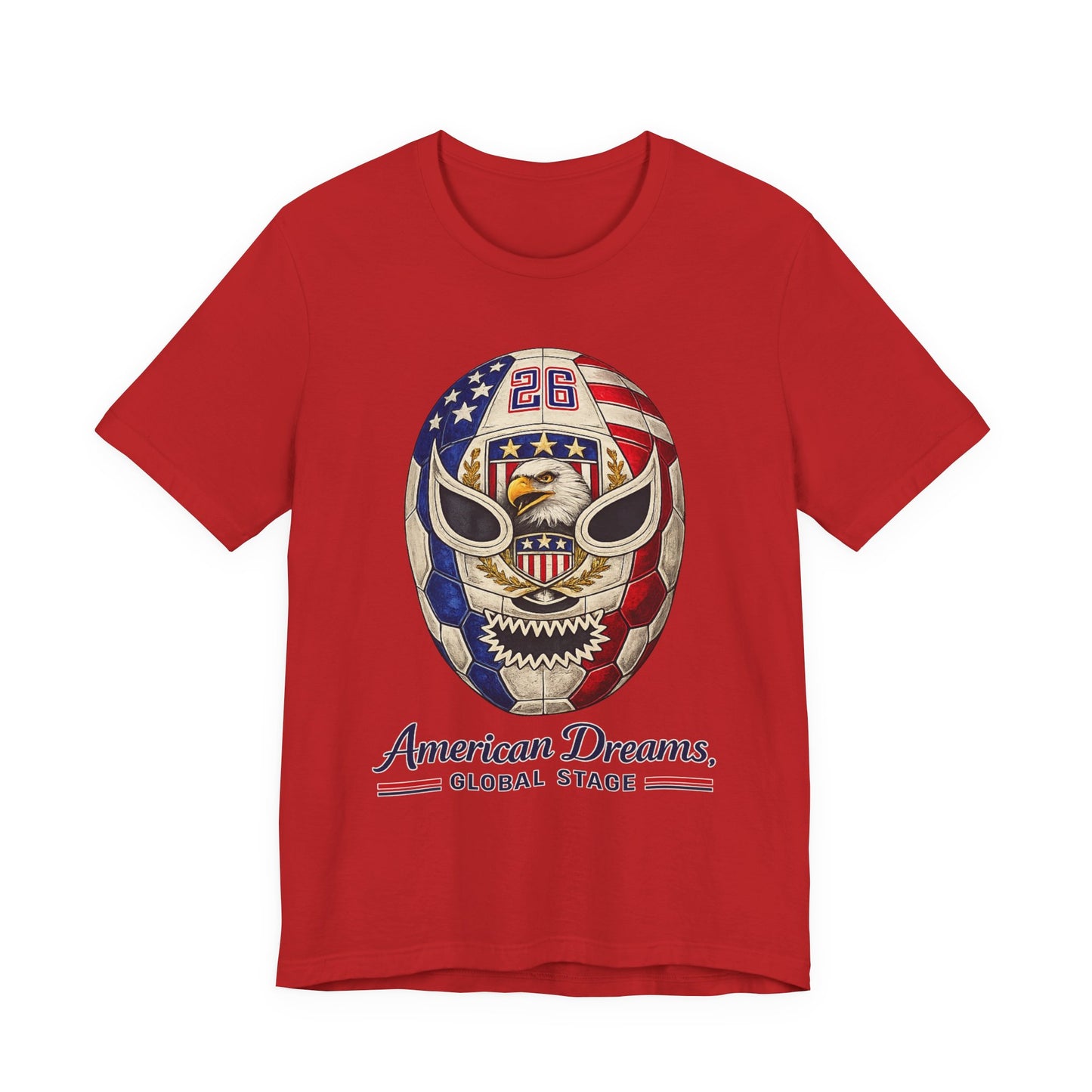 Patriotic Flag Mask Graphic (Unisex T-Shirt)
