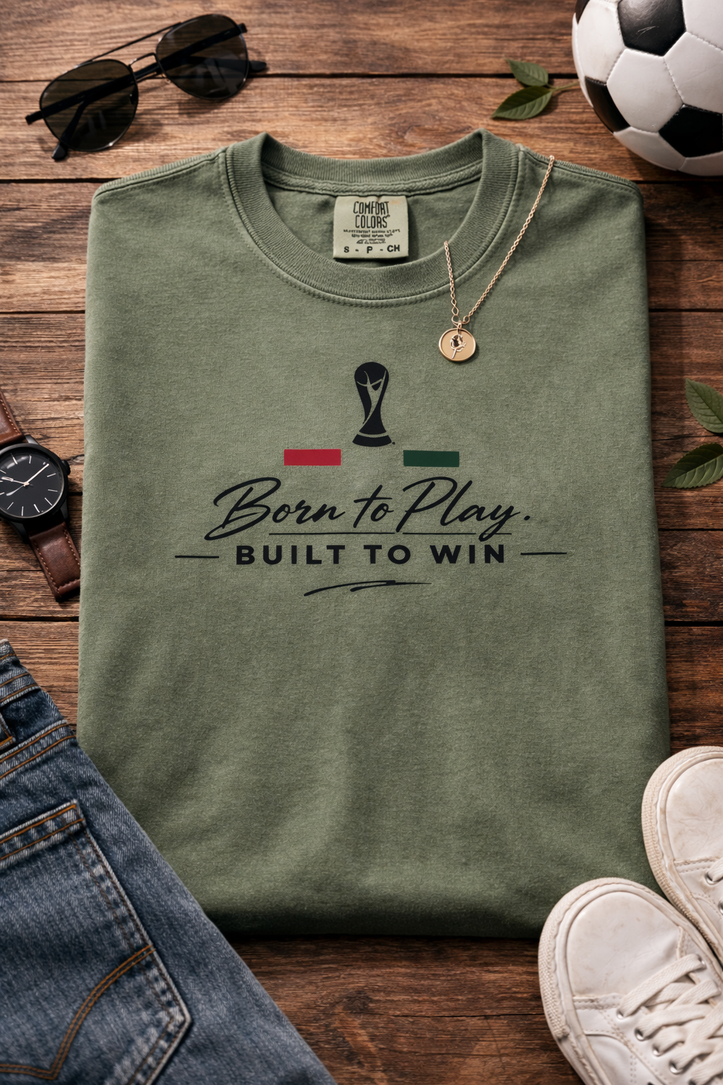 Born to Play Built to Win Soccer (Unisex T-Shirt)