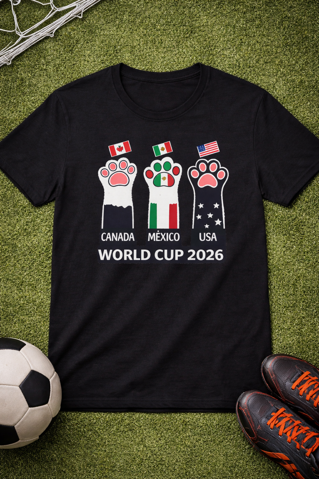 Three Paws Canada Mexico USA (Unisex T-Shirt)