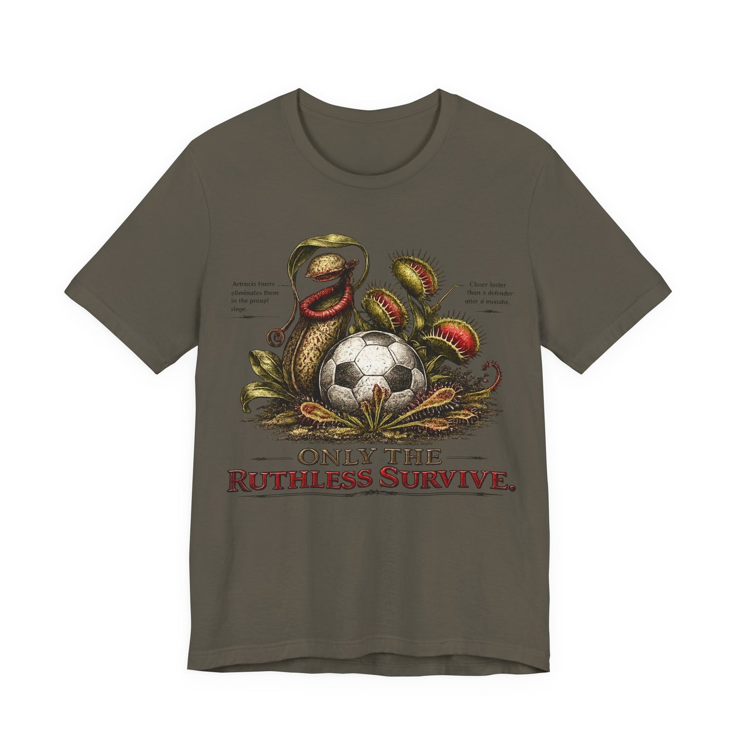 "Only The Ruthless Survive" World Cup Carnivorous Plants Soccer ( Unisex T-Shirt)🌱⚽🦷