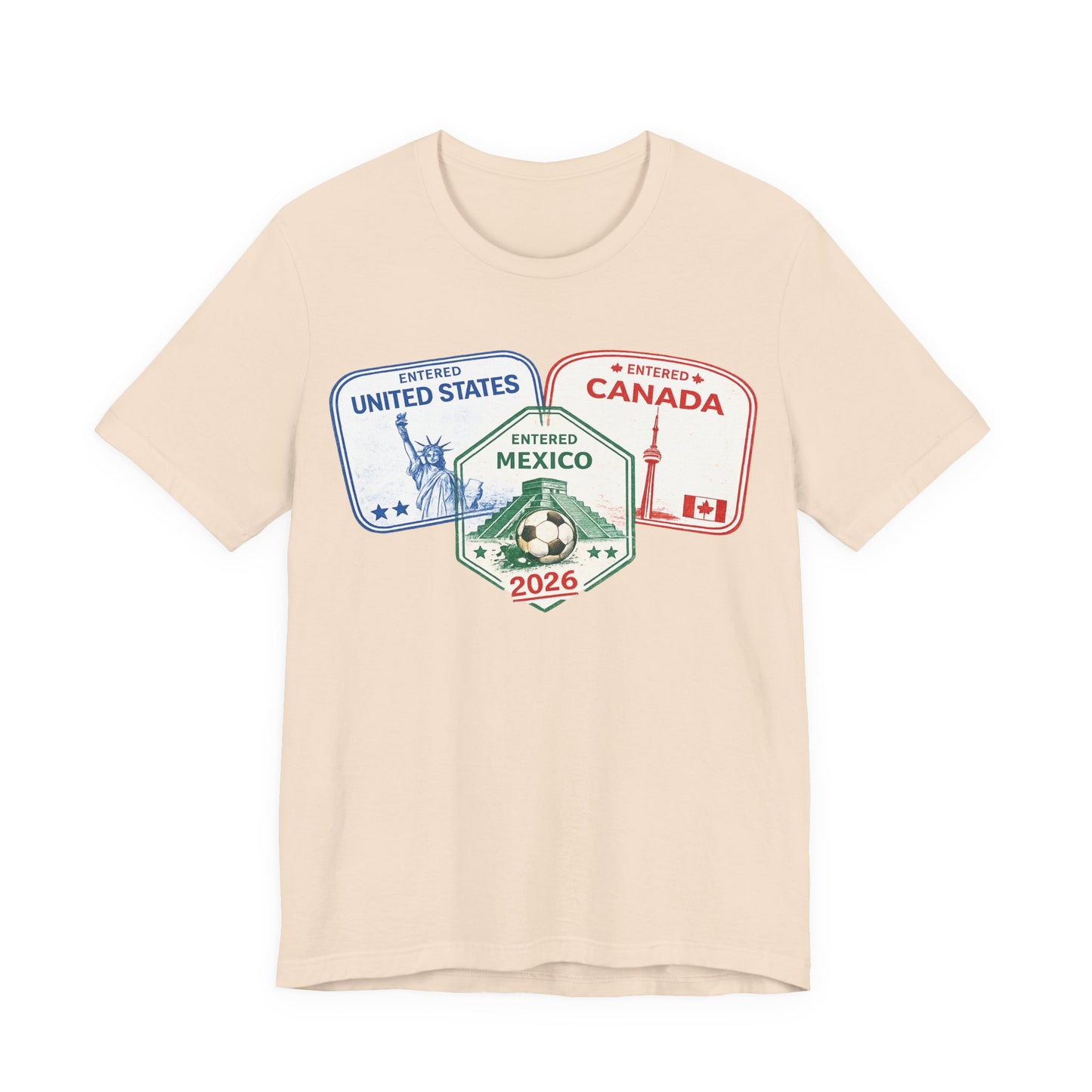 Passport Stamps USA Mexico Canada ( Unisex T-Shirt)