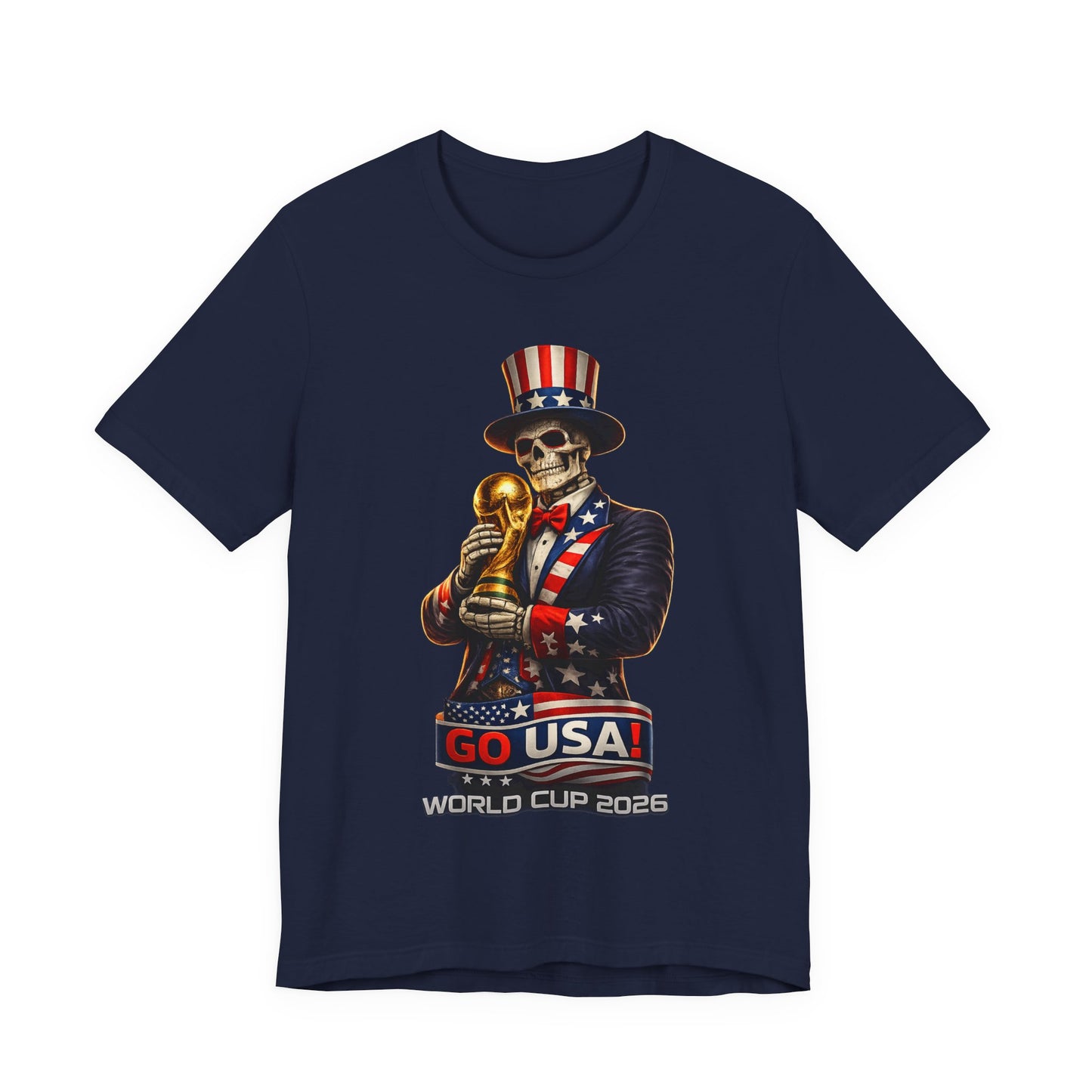 Uncle Sam Skeleton Shirt - Go USA (Unisex T-Shirt)