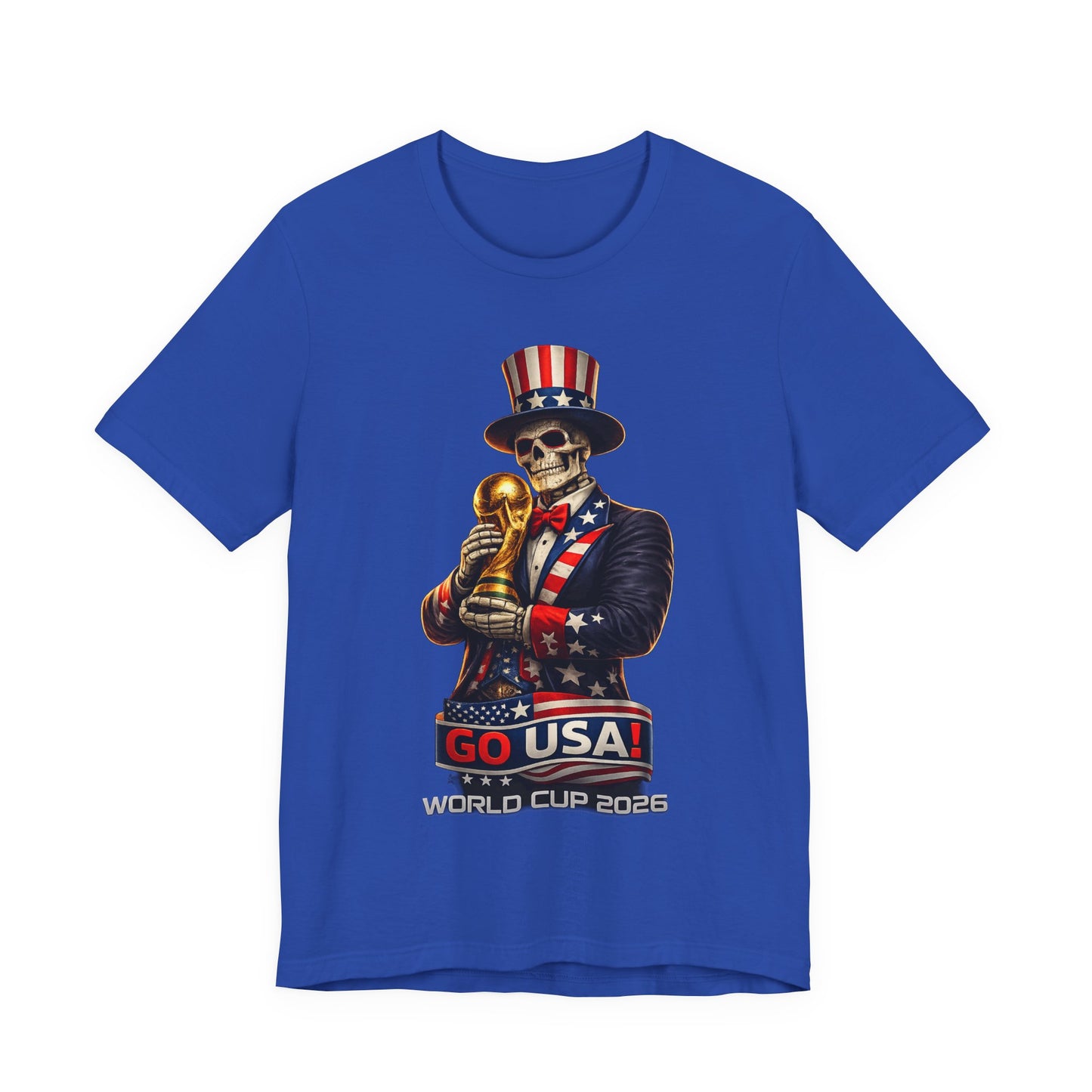 Uncle Sam Skeleton Shirt - Go USA (Unisex T-Shirt)