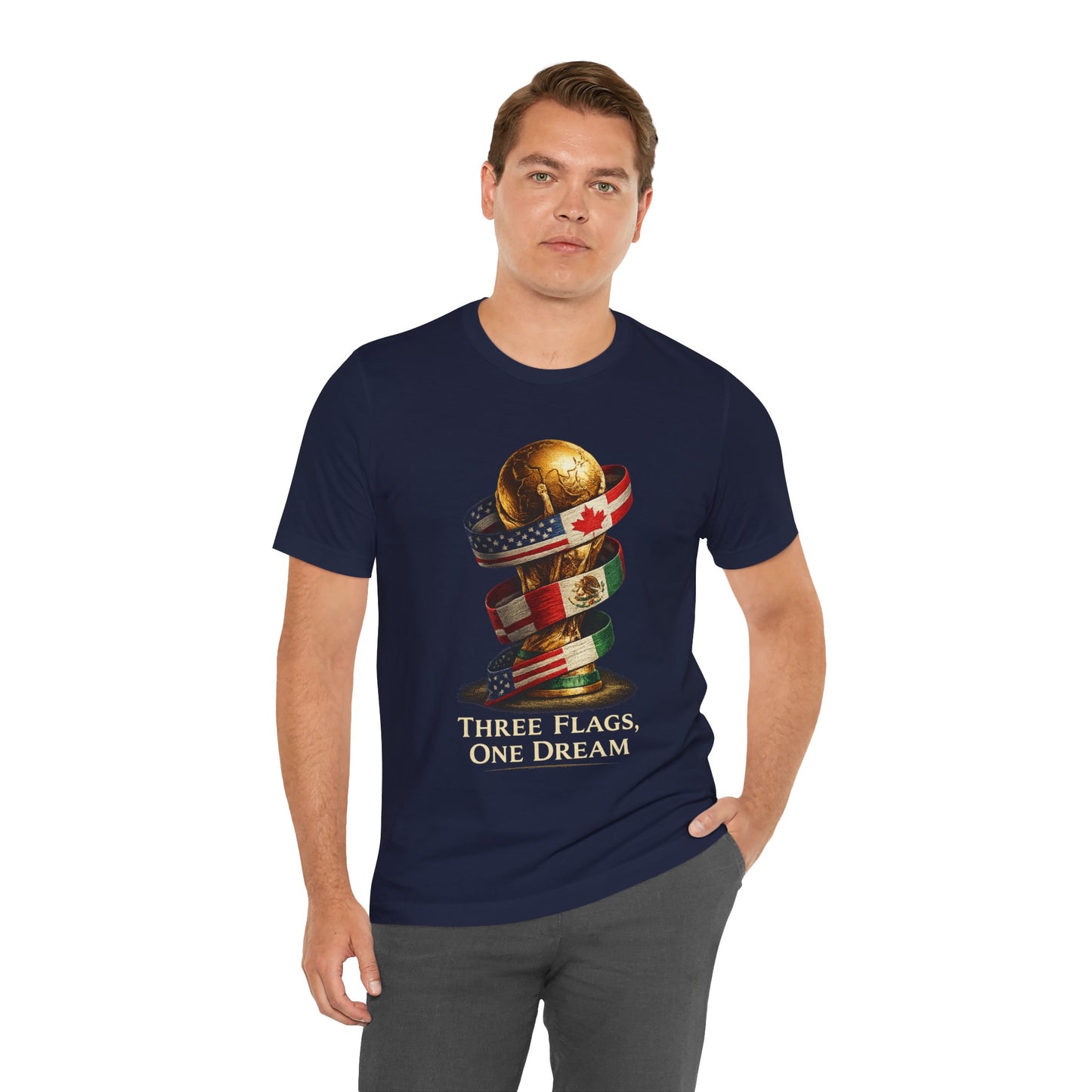 World Cup 2026 Three Flags One Dream  (Unisex T-Shirt)