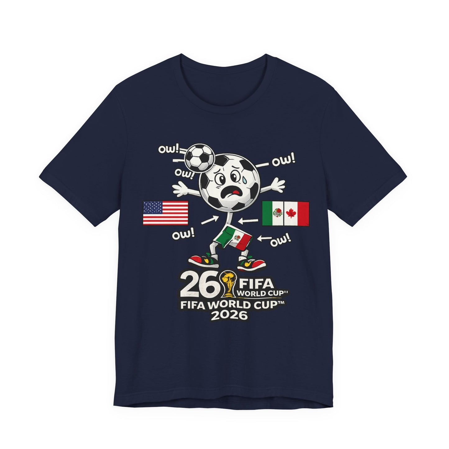 World Cup 2026 Ow Ow Soccer Ball Funny (Unisex T-Shirt)
