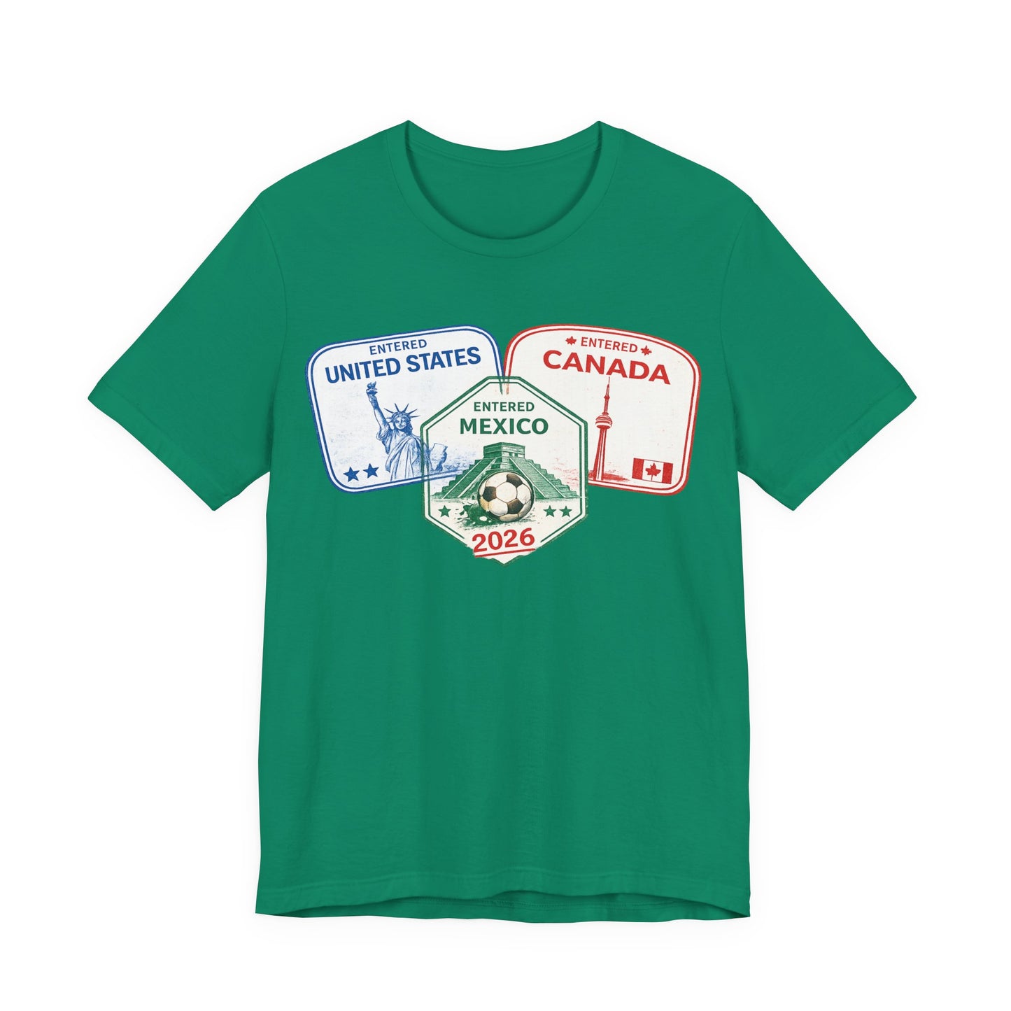 Passport Stamps USA Mexico Canada ( Unisex T-Shirt)