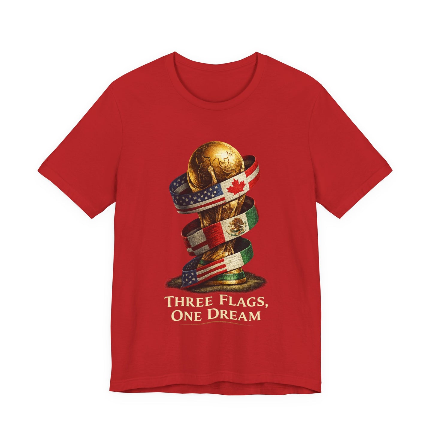 World Cup 2026 Three Flags One Dream  (Unisex T-Shirt)