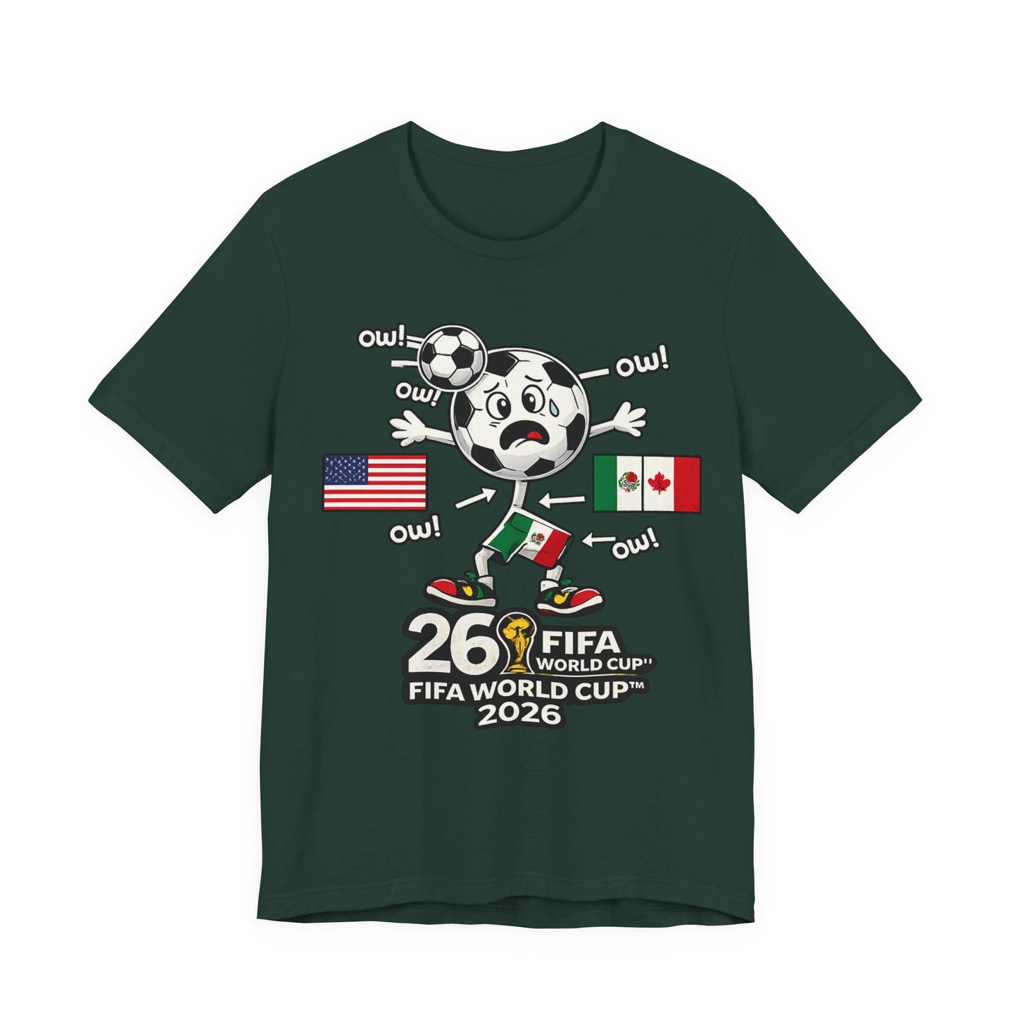 World Cup 2026 Ow Ow Soccer Ball Funny (Unisex T-Shirt)