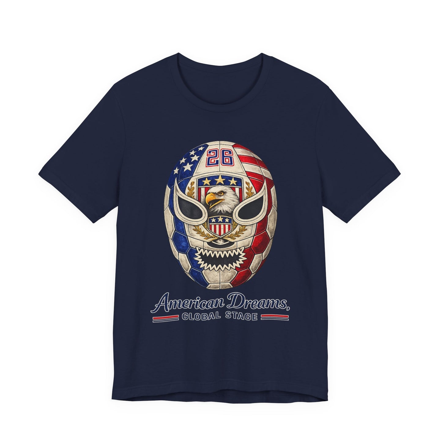 Patriotic Flag Mask Graphic (Unisex T-Shirt)