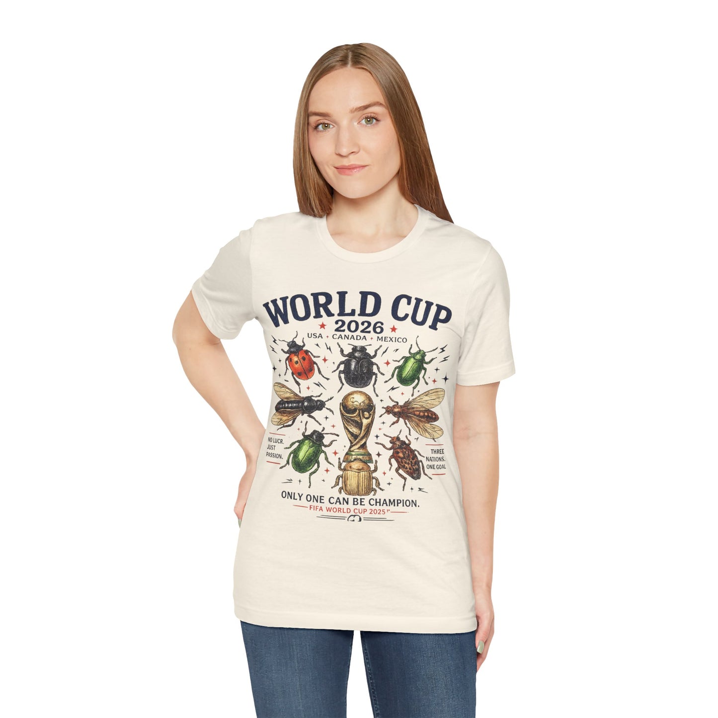 "Only One Can Be Champion" World Cup 2026 Beetles Trophy (Unisex T-Shirt)⚽🏆🐞