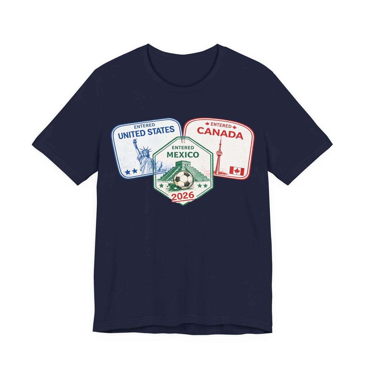 Passport Stamps USA Mexico Canada ( Unisex T-Shirt)