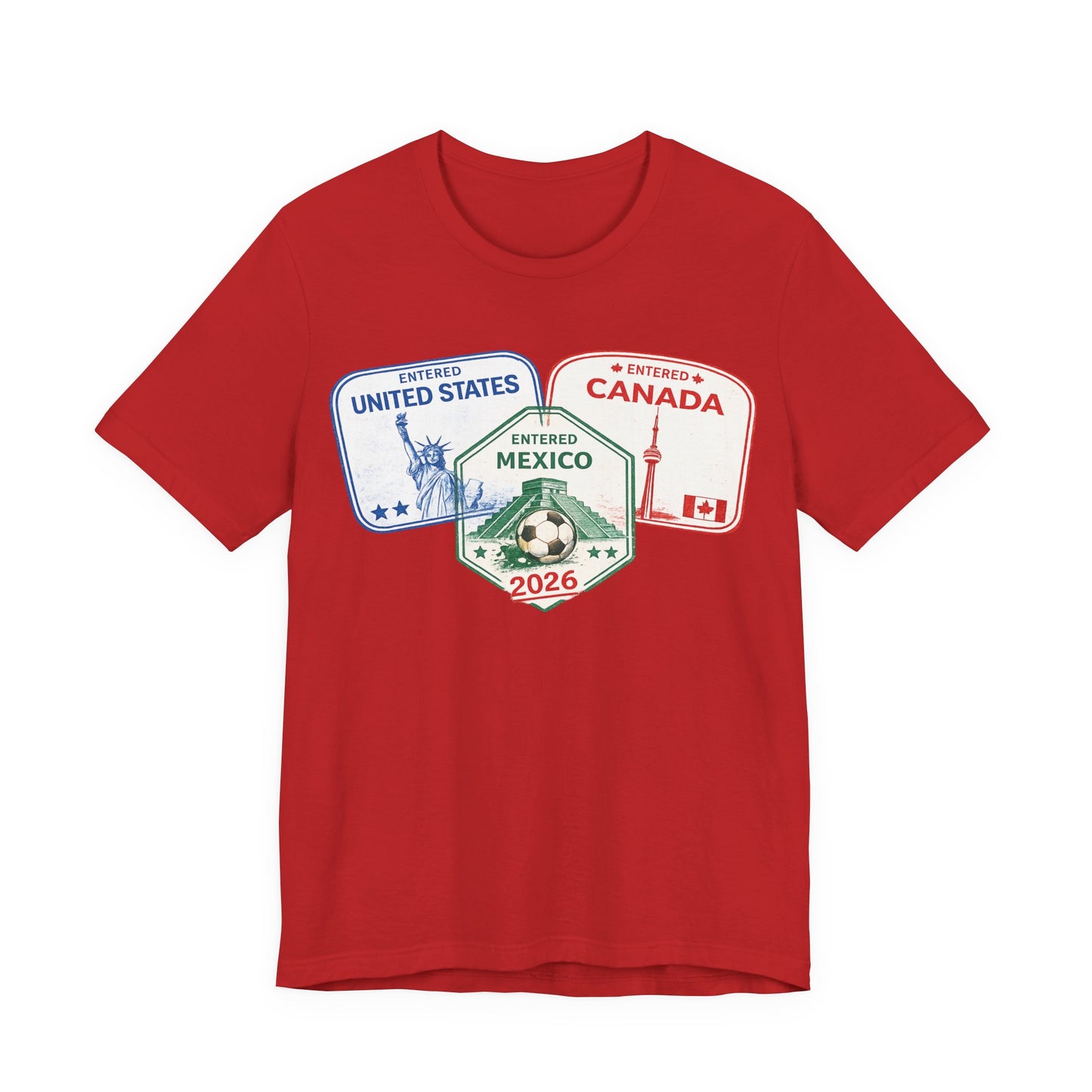 Passport Stamps USA Mexico Canada ( Unisex T-Shirt)